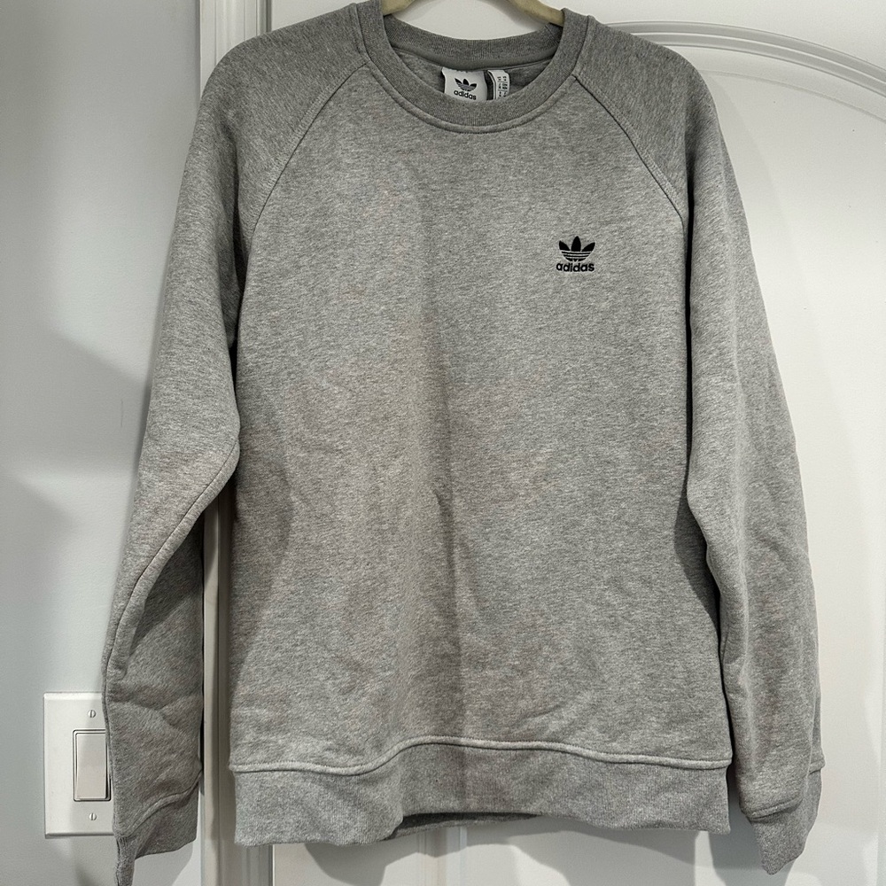 Adidas Heather Gray Crewneck Sweater